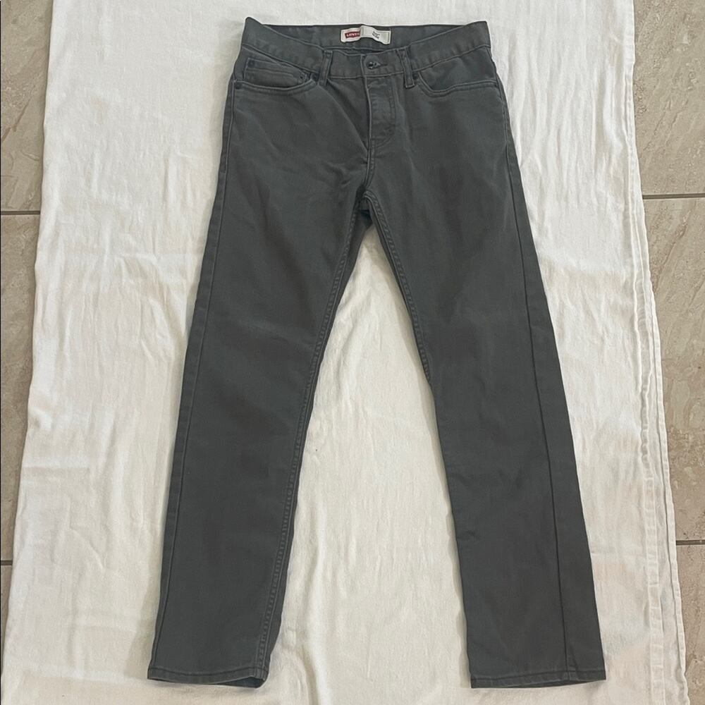 Levi’s 511 Slim Jeans Girls 18 Regular Gray Denim Pants Size 29x29